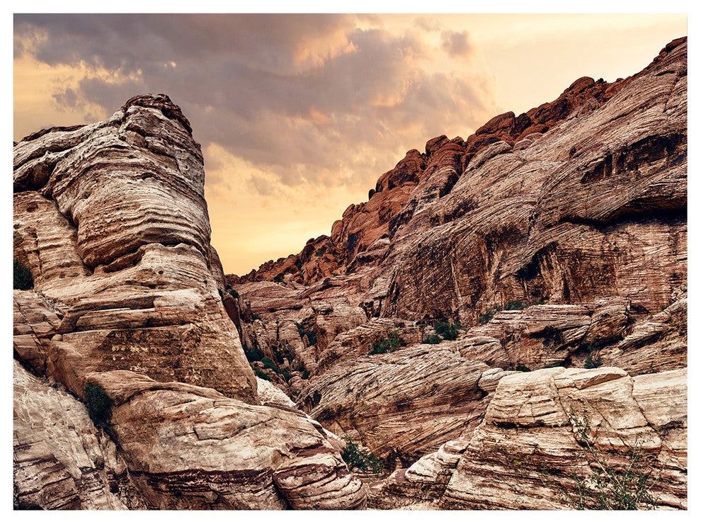 Scenic Red Rock Canyon in Nevada, Landscape Canvas Art Print, 40"x30"