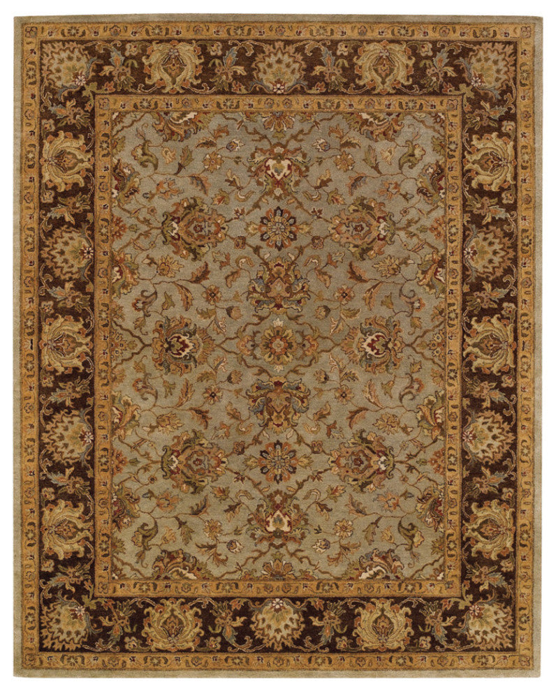 Capel Monticello-Meshed Honeydew/chocolate 3313_200 Hand Tufted Rugs - 9'  X 12'