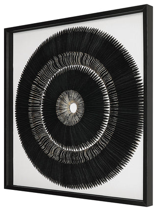 Uttermost 04311 Sandara 39-3/8" x 39-3/8" Framed Decorative Panel - Black /