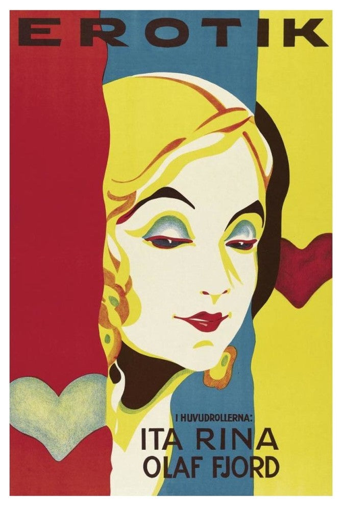 "Vintage Film Posters: Seduction "Erotik" Paper Print, 42"x62"