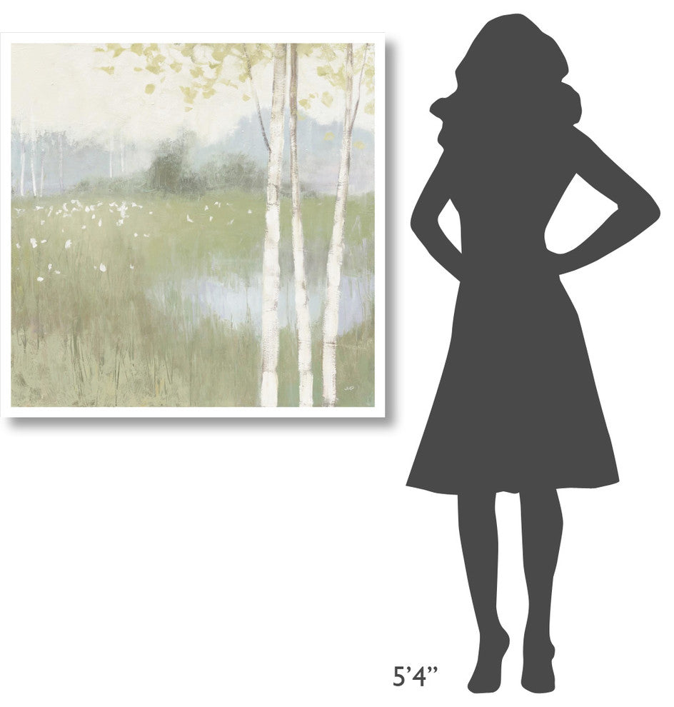 "Spring Fling II Cool" Digital Paper Print by Julia Purinton, 38"x38"