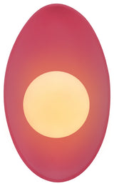 Ambiance Oval Coupe Wall Sconce, Cerise