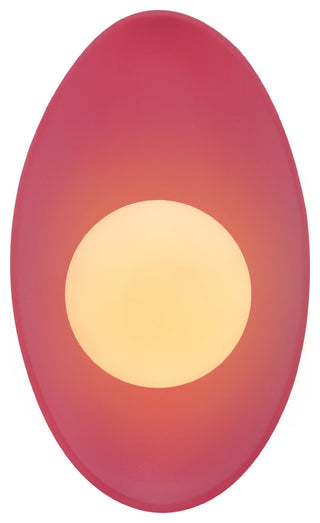 Ambiance Oval Coupe Wall Sconce, Cerise