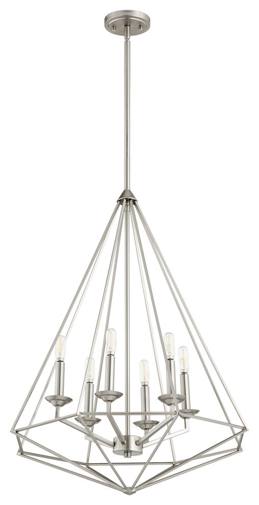 Bennett 6-Light Pendant, Satin Nickel