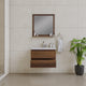 Paterno 30" Wall Mounted Bathroom Vanity, Rosewood