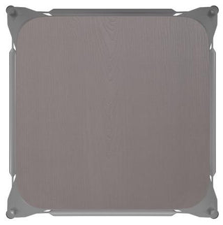 Kai Commercial Grade 30"H Metal Counter Stool, Silver/Gray