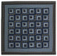 Blue Log Cabin Shower Curtain 72"X 72"