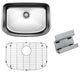Blanco One Stainless, Single-Bowl 25"x18" Undermount Sink Kit