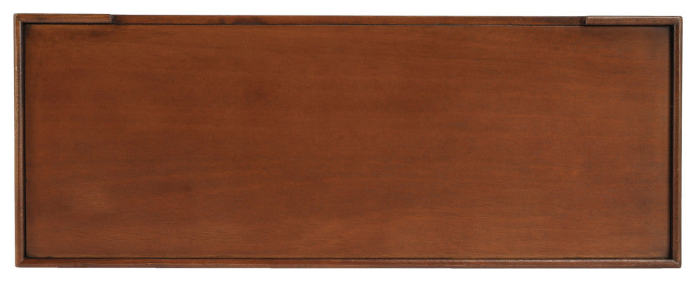 Aubrey Console Table, Medium Brown