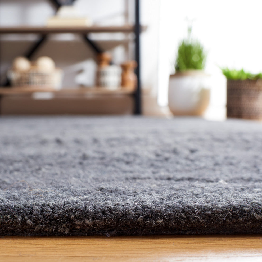 Safavieh Textural Collection TXT101H Rug, Charcoal, 6' X 9'