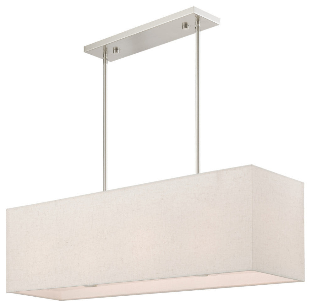 Summit 4 Light Brushed Nickel Linear Chandelier