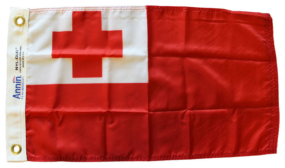 Tonga, 12"x18" Nylon Flag