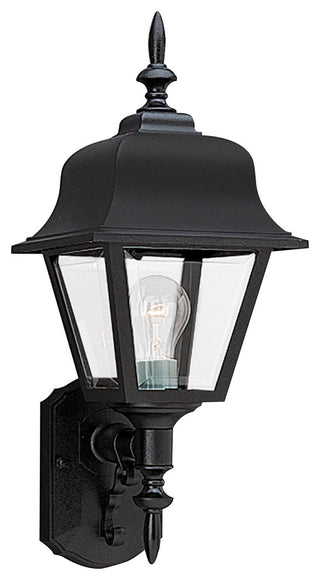 Sea Gull-Lighting Single-Light Outdoor Wall Lantern, Black