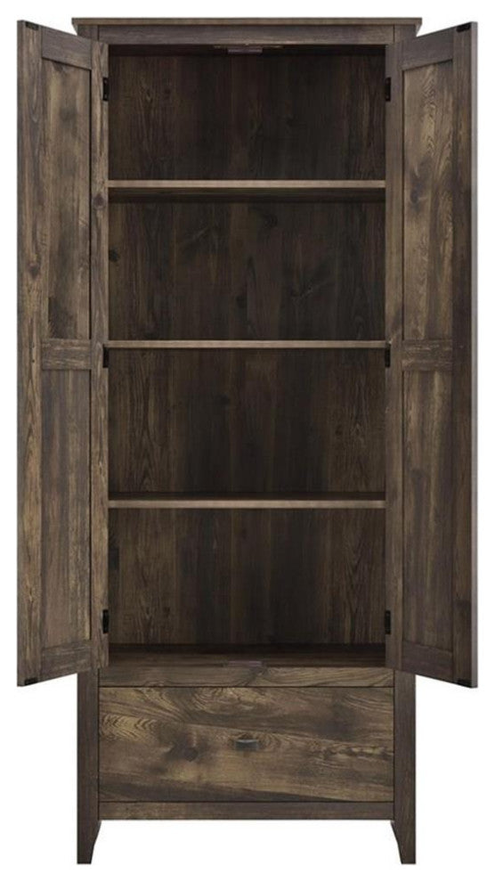 Systembuild Evolution Farmington 30" Wide Storage Cabinet - Rustic