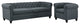 Modway Earl 2 Piece Upholstered Fabric Living Room Set, Gray