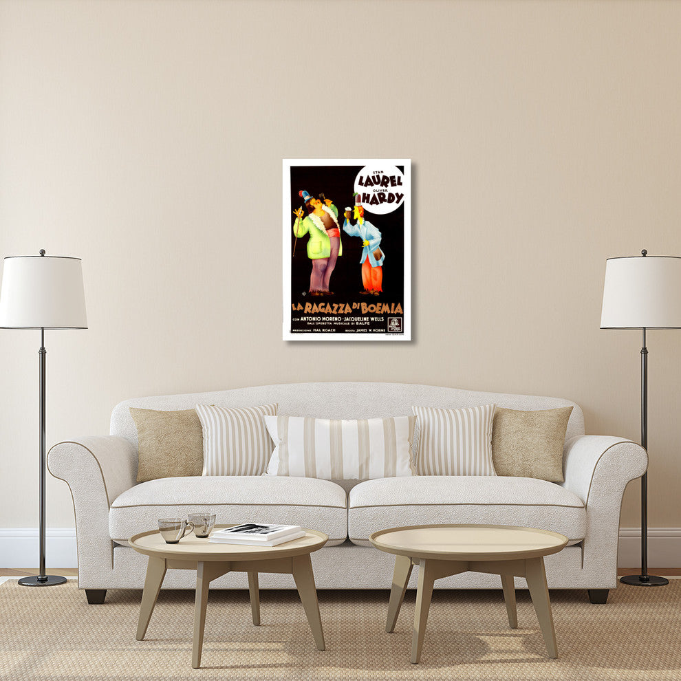 Laurel and Hardy, Italian, The Bohemian Girl, 28x40