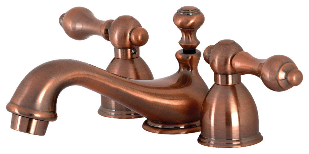 Kingston Brass KS395ALAC Widespread Bathroom Faucet, Antique Copper