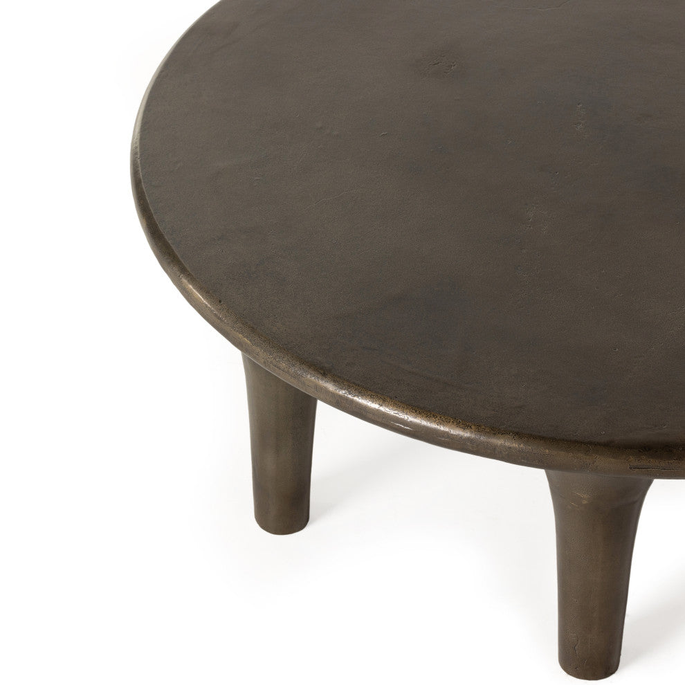 Kelden Coffee Table-Aged Bronze