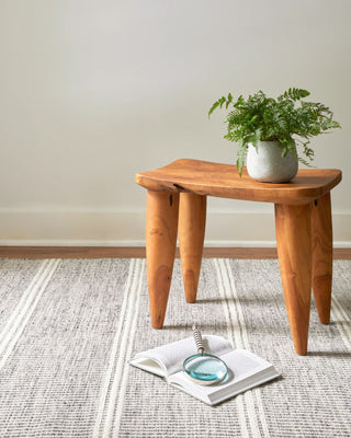 Dash & Albert Malta Grey Handwoven Wool Rug, Grey, 6' x 9'