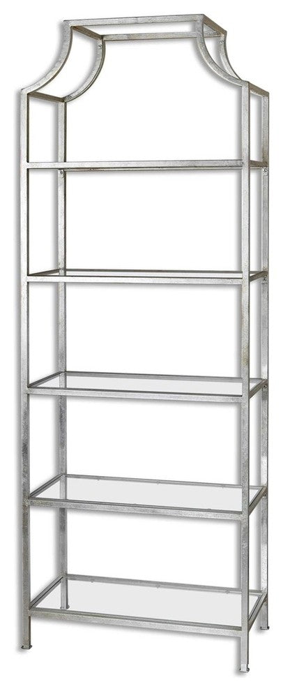 Aurelie Silver Etagere By Designer Carolyn Kinder