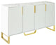TATEUS 60"Modern dining Buffets sideboard Kitchen Cabinet, White