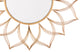 Frame Wall Mirror, Round, Glass, Steel Metal, Gold, Bedroom Living