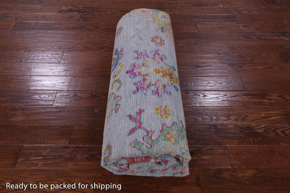 Turkish Oushak Handmade Wool Rug 9' 5" X 12' 0" - Q14809
