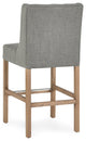 Home Karla Tufted 24" Counterstool by Kosas Home, Gray