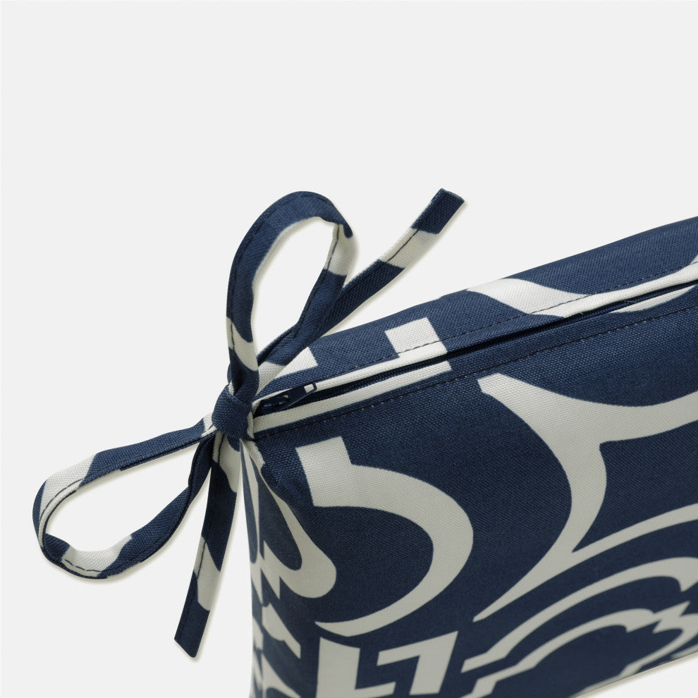 Carmody Navy Oversized Seat Cushion Set, Set of 2