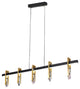 Finale Ligure | Postmodern Copper Crystal Pendant Lamp, 5 Lights