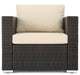 Avianna Outdoor Wicker Club Chair With Cushions, Set of 2, Multibrown/Beige