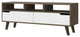 Hamburg TV Stand For TVs up to 52", Dark Walnut/ White