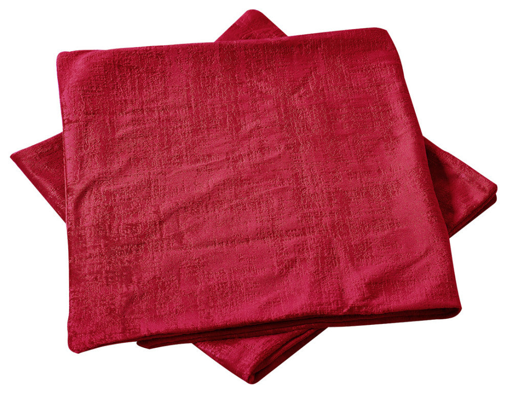 Velvet 2 Piece Lumbar Pillow Cover Set, Tango Red, 2 Piece, 14"x26"