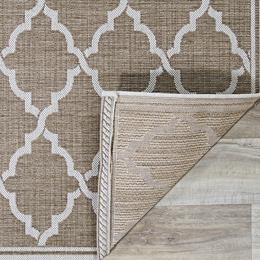 Couristan Monaco Ocean Port Rug 8'6"x13' Taupe/Sand Rug