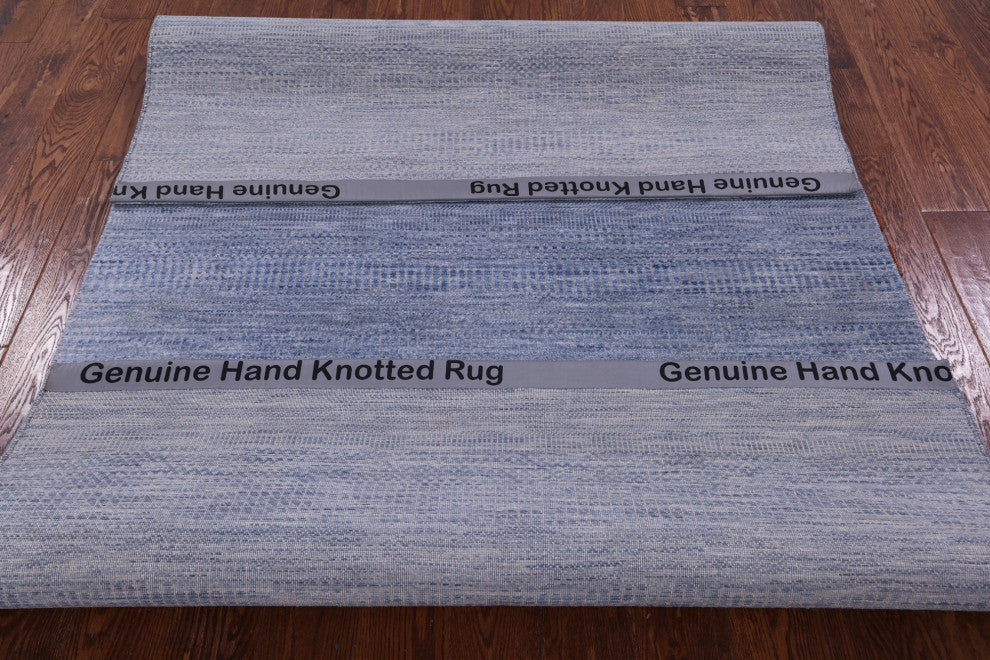 4' 10" X 8' 2" Wool and Silk Savannah Grass Handmade Rug Q11931