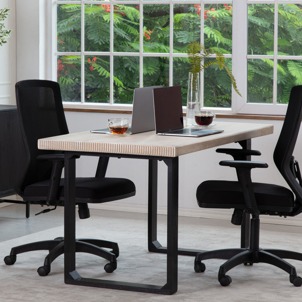 Ancona Desk Solid, Whitewash