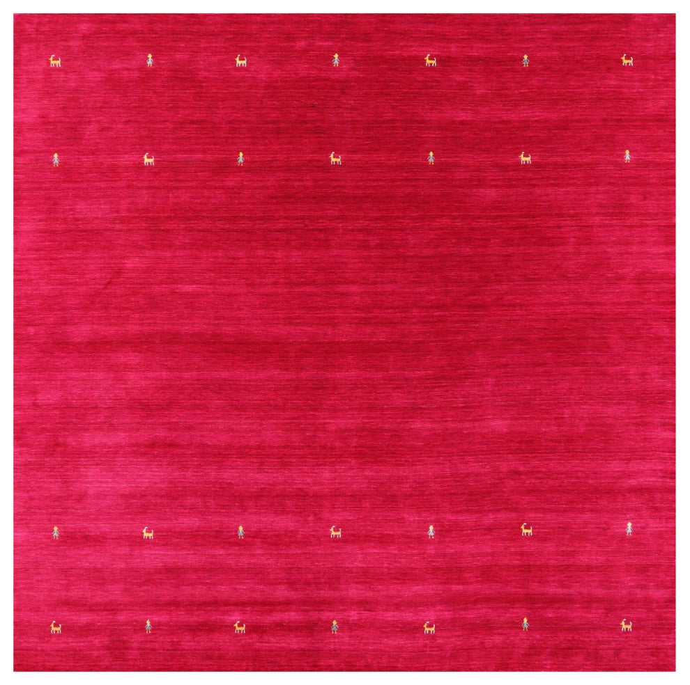 10' Square Persian Gabbeh Handmade Rug - Q15228