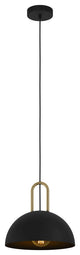 Calmanera, 1 Light Pendant, Structured Black Finish