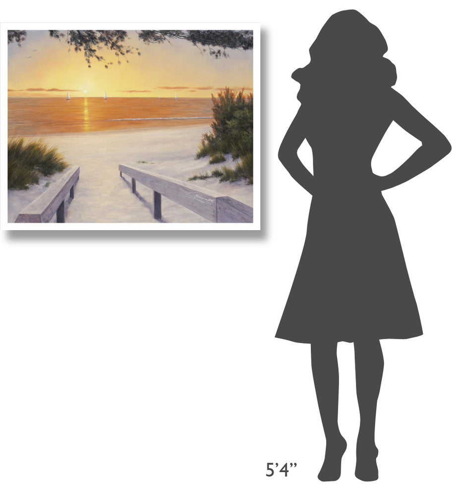 "Evening Sunset" Digital Paper Print by Diane Romanello, 37"x30"