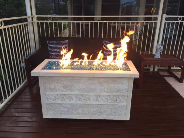 50" 3-Piece Trough Burner and Complete Basic Propane Fire Pit Kit