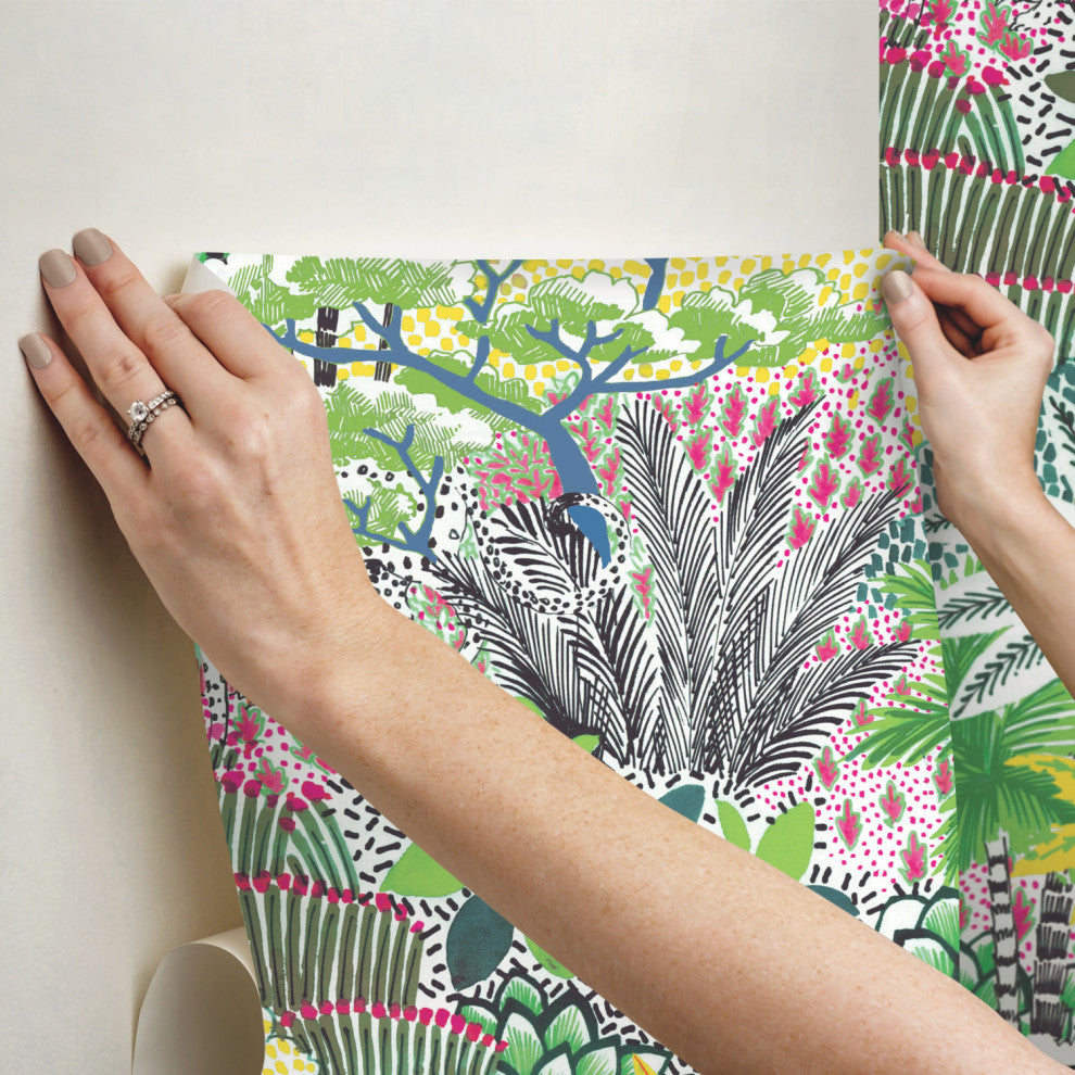 Tamara Day Jungle Vibe Peel and Stick Wallpaper By Roommates
