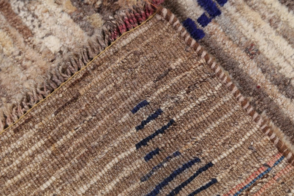 Consigned, Gabbeh Hand-Knotted Persian Novelty Oriental Area Rug Wool, 5'5"X3'2"