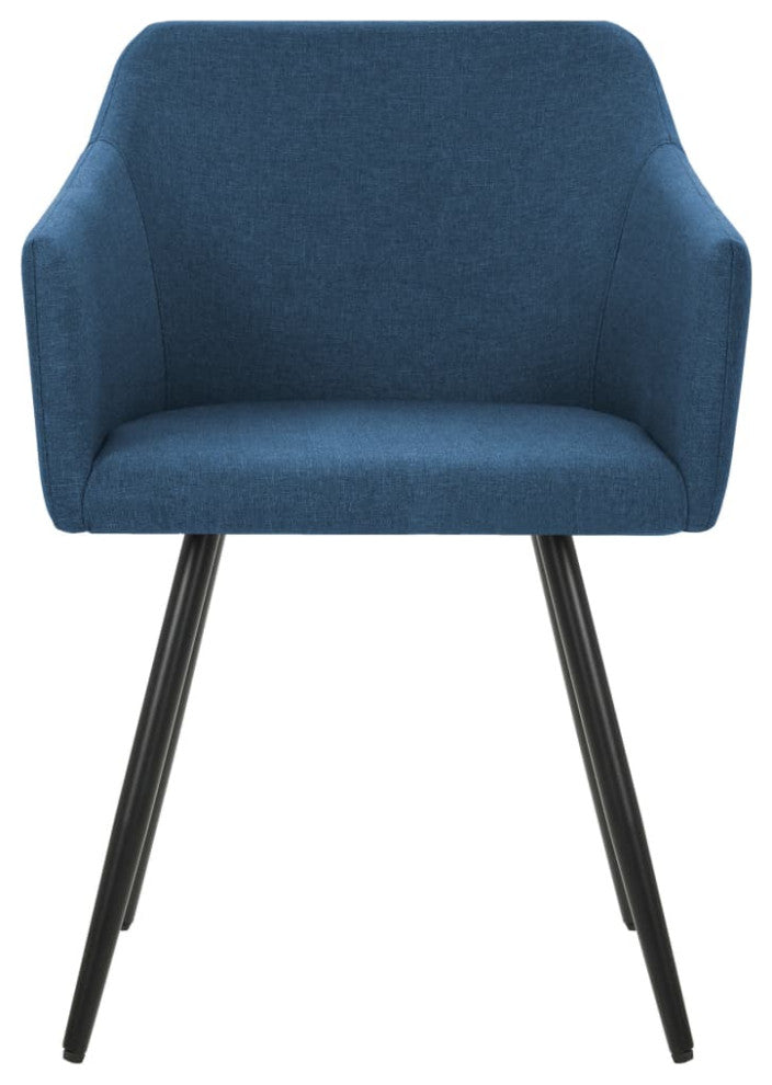 vidaXL Dining Chairs 6 pcs Blue Fabric
