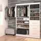 Bestar Pur 61W Closet Organizer System in White - Engineered Wood