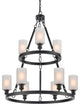 INNOVATIONS LIGHTING 8203-BK-G801-LED Saloon 9 Light 39 inch Chandelier