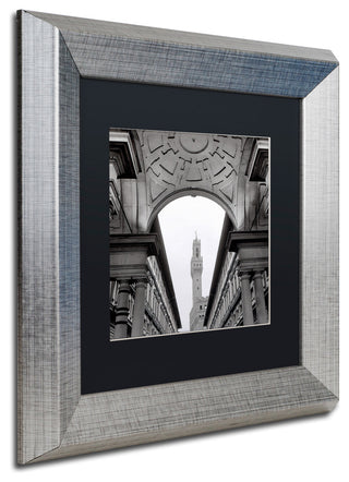 Alan Blaustein 'Firenze II' Art, Silver Frame, Black Mat, 11x11