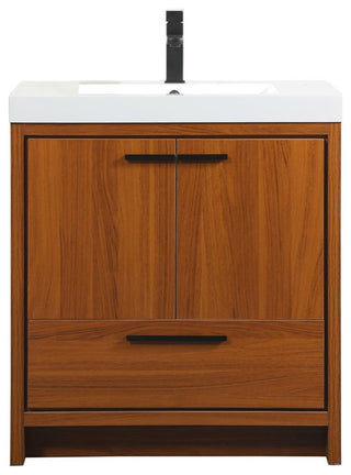 Walker 30" Single Bathroom Vanity, Teak