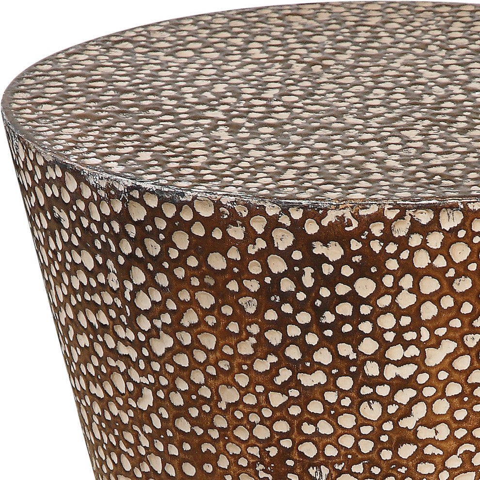 Uttermost Cutler Drum Shaped Accent Side Table