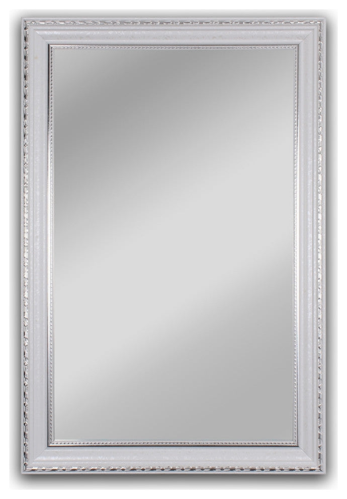 CHLOE Reflection CH8M022WS35-VRT White Rectangle Framed Wall Mirror