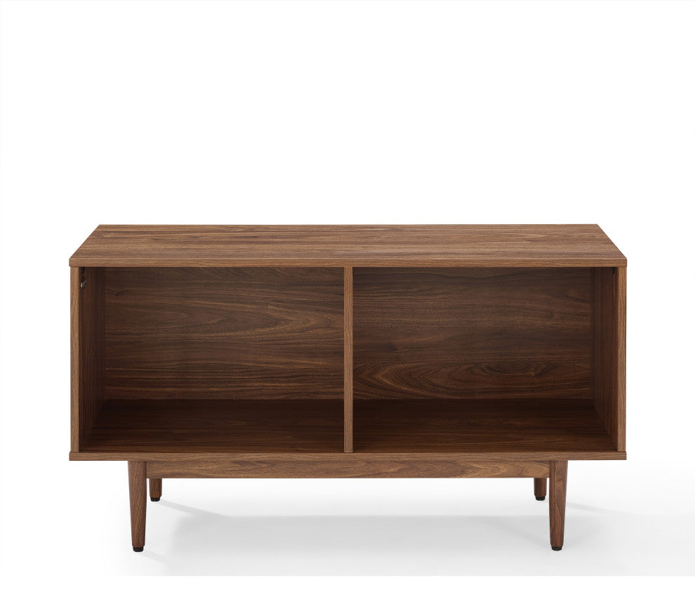 Liam Medium Record Storage Console Cabinet Walnut